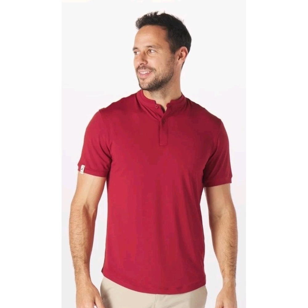 NWT Mantra Men's Catalyst Polo Lava Golf Performance Athletic Stretch Shirt M
